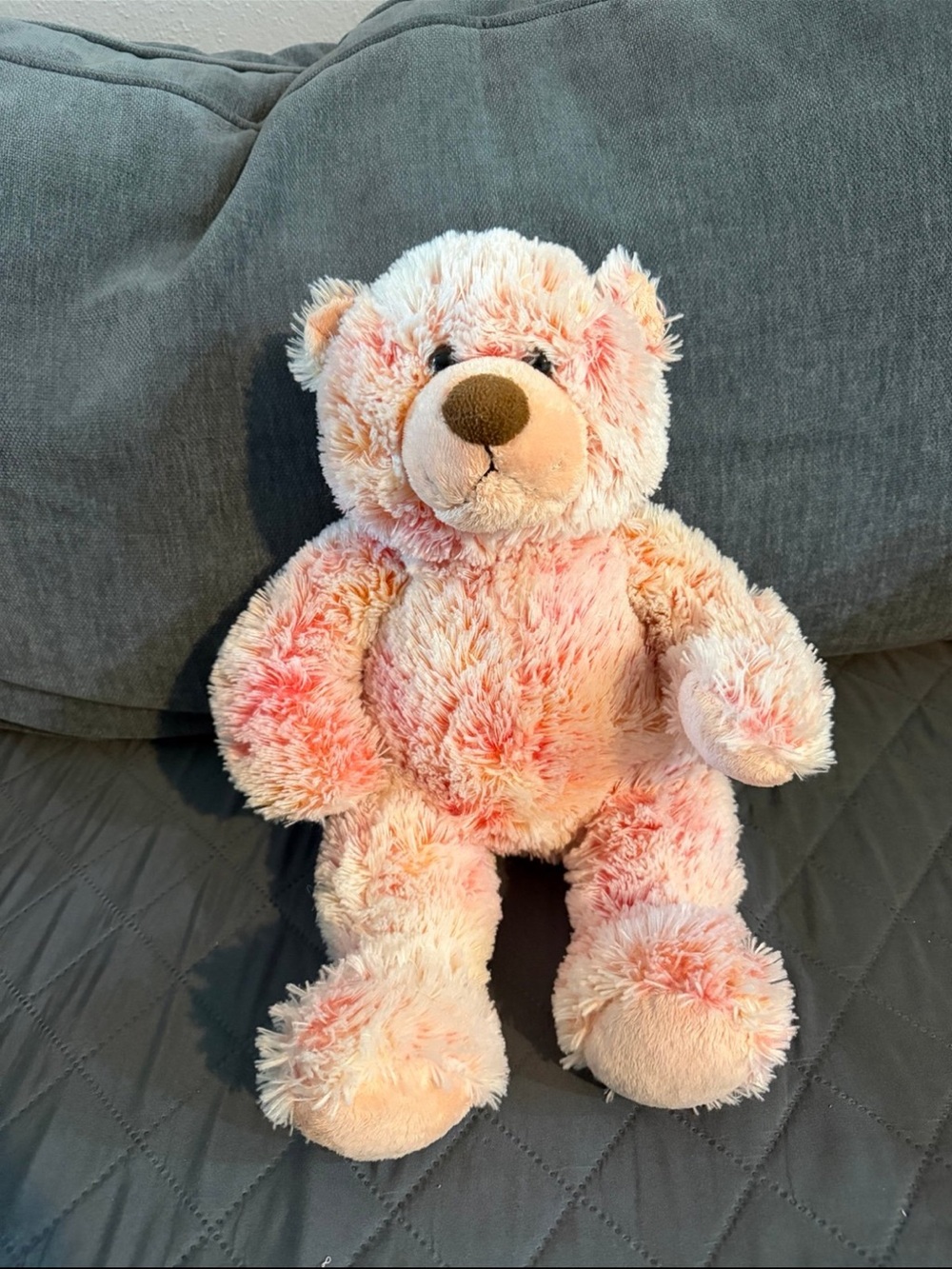 Build-A-Bear Pink and Cream Plush Teddy Bear